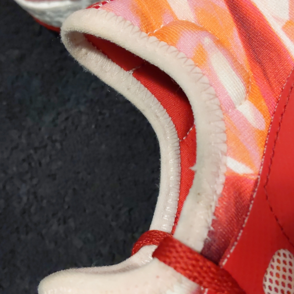 adidas Pure Boost X “Power Red” Floral Workout Running Shoes - Picture 9 of 11
